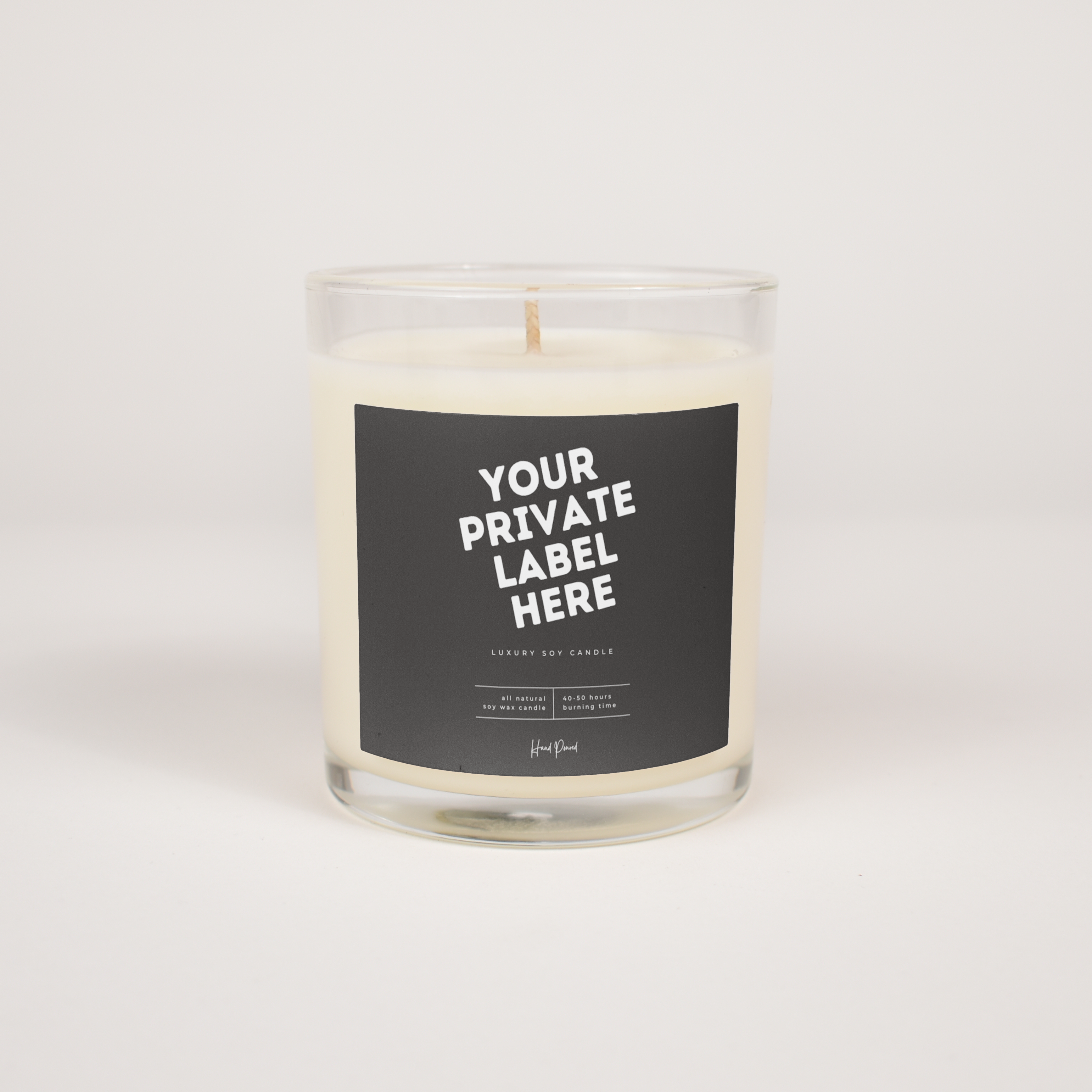 Clear Glass 11oz Candle